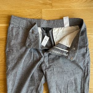 Banana Republic Factory Twill Dress Pants with Elastic Waist 34/32 NWT